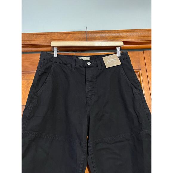 NWT Madewell Men's The Relaxed Utility Straight Pant Canvas Jet Black Size 33x30 - Picture 3 of 15